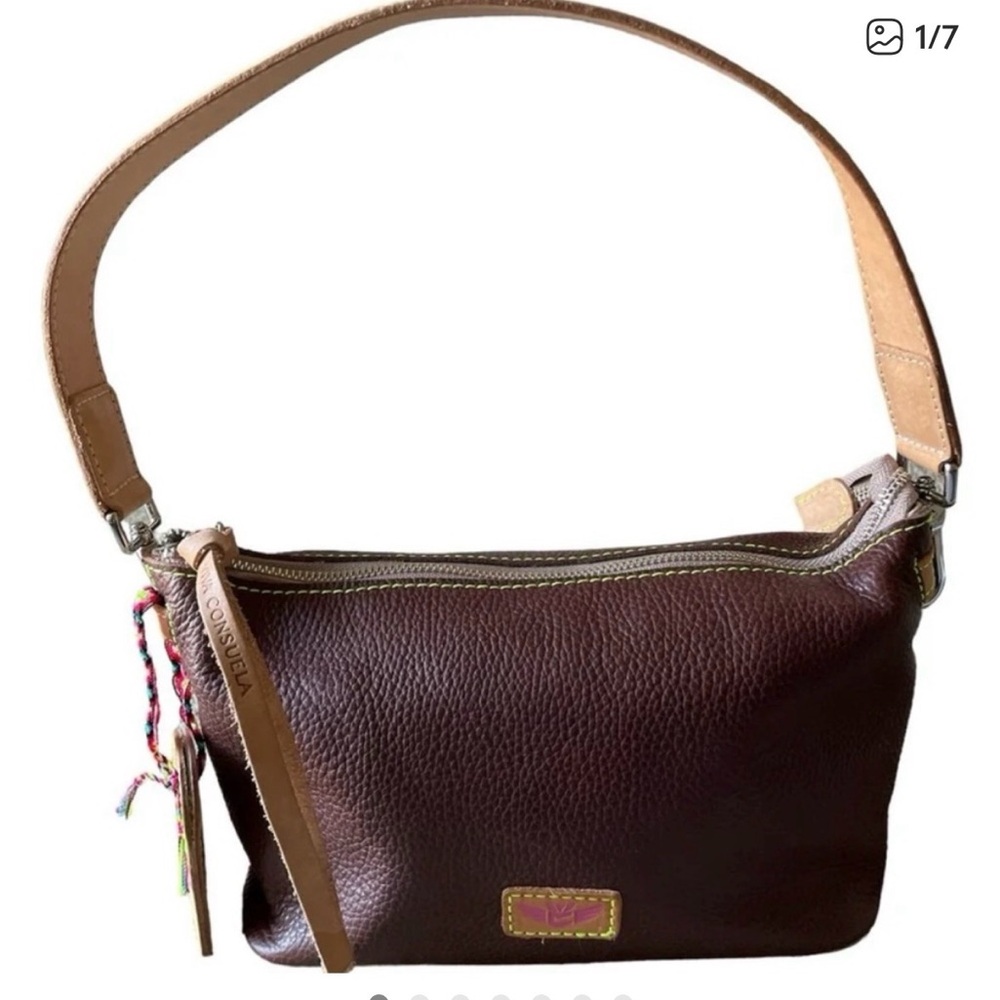 Consuela Isabel Your Way Brown Pebble Leather bag